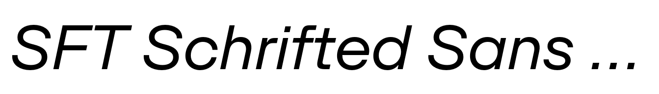 SFT Schrifted Sans Italic
